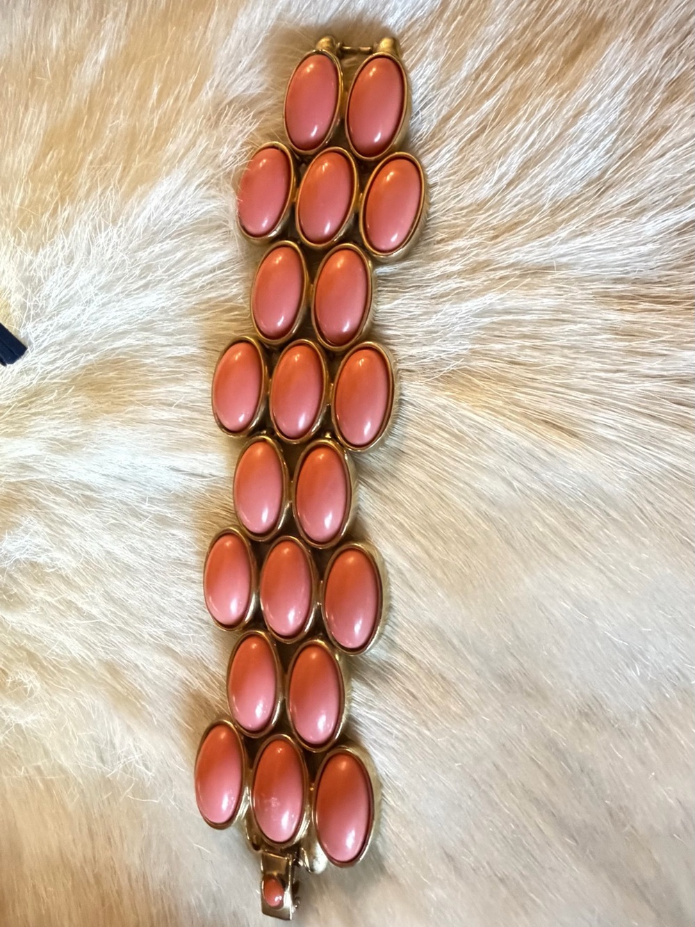 Vintage Oval Cabochon Kenneth J Lane Bracelet signed